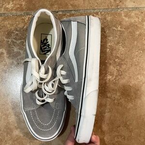 Grey low top vans